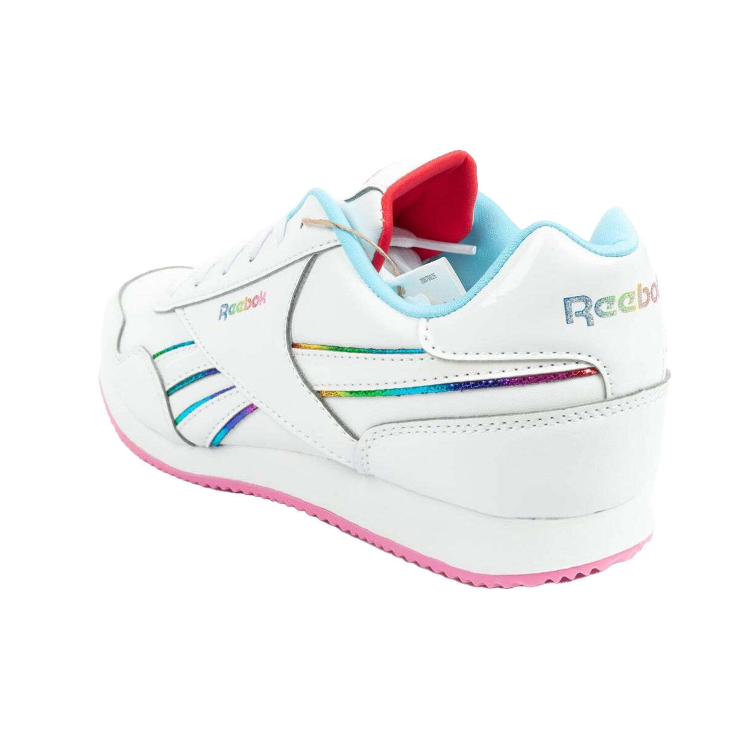 Scarpe Sportive Pelle Ecologica Bambini Reebok Royal Bianco 2/6