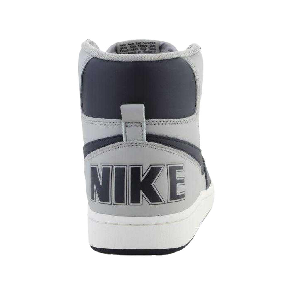 Heren Terminator Leather High Top Trainers (Wit, Zwart) 2/5