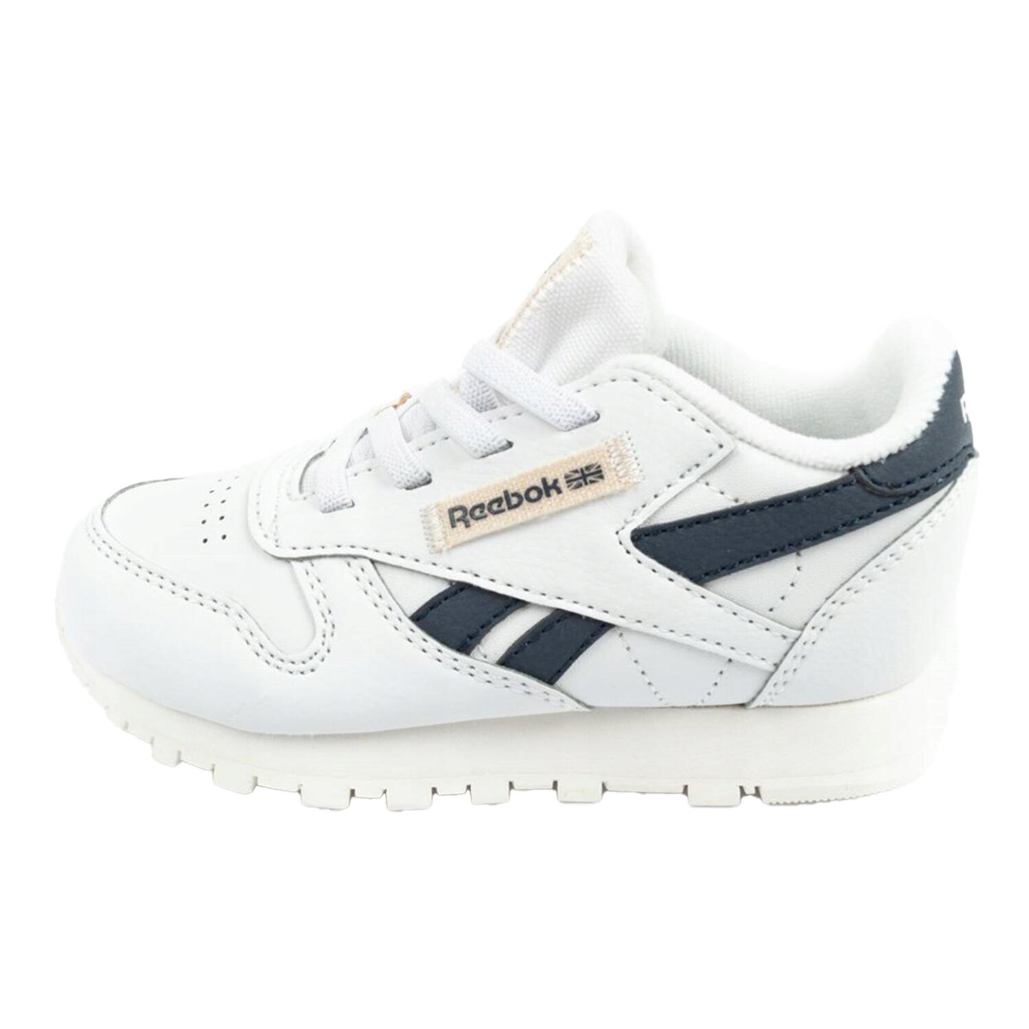 Zapatillas Deportivas de Piel Ecológica para Niños/Niñas Blanco 3/4