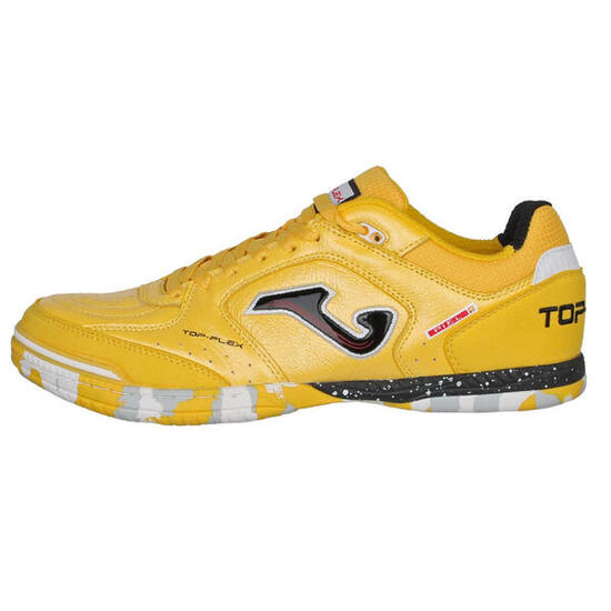Zapatillas Deportivas de Cuero Top Flex 2428 para Hombre Amarillo, Blanco