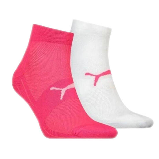 Calzini Alla Caviglia Logo Donna Misura Confezione 2 Puma Bianco Rosa