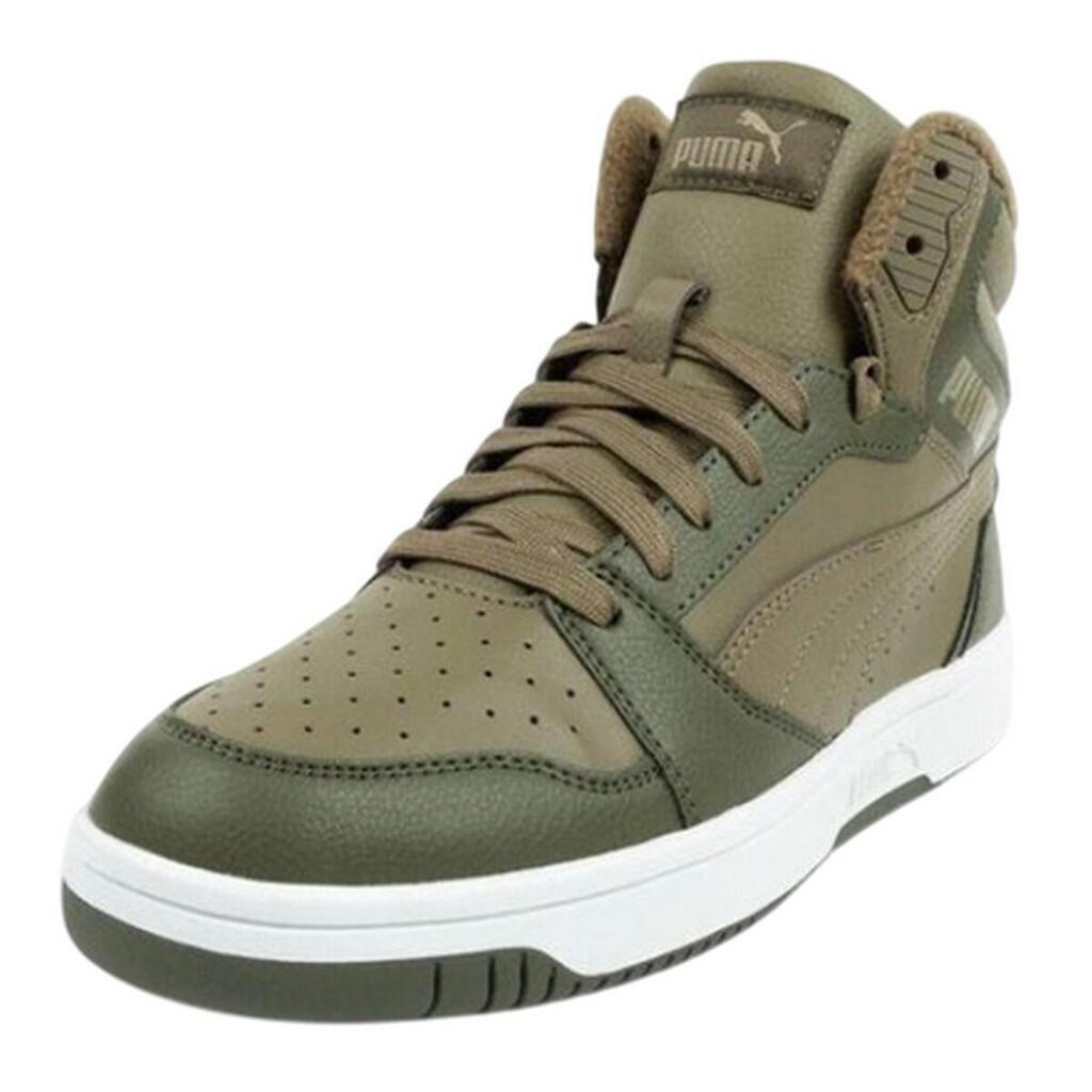 Womens/Ladies Rebound V6 logical Leather Ankle Boots (Green)