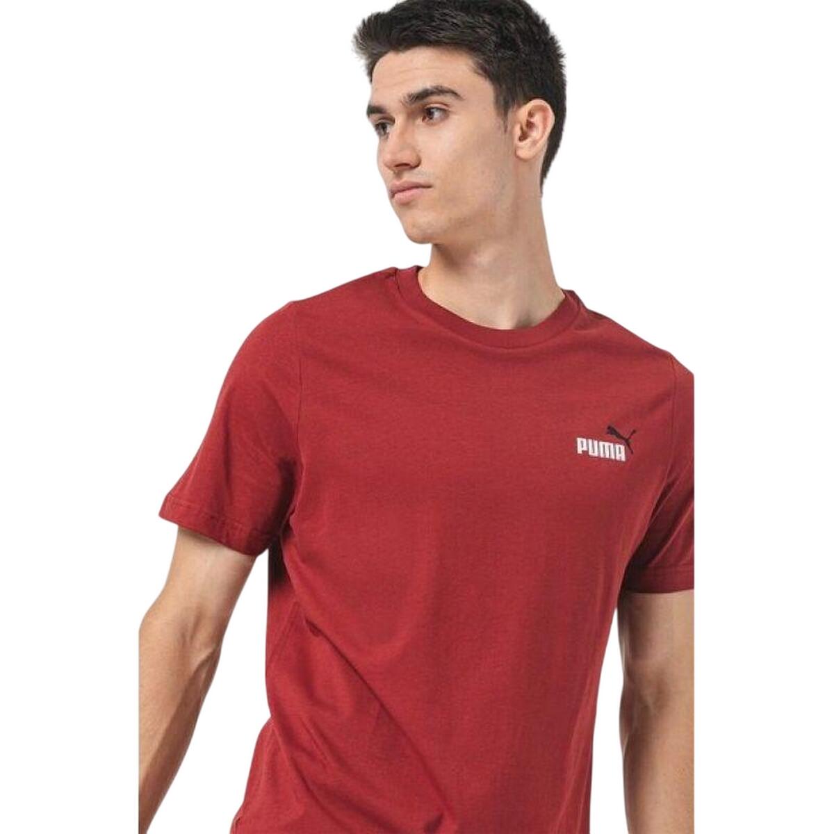 Camiseta ESS+ para Hombre Rojo 3/4