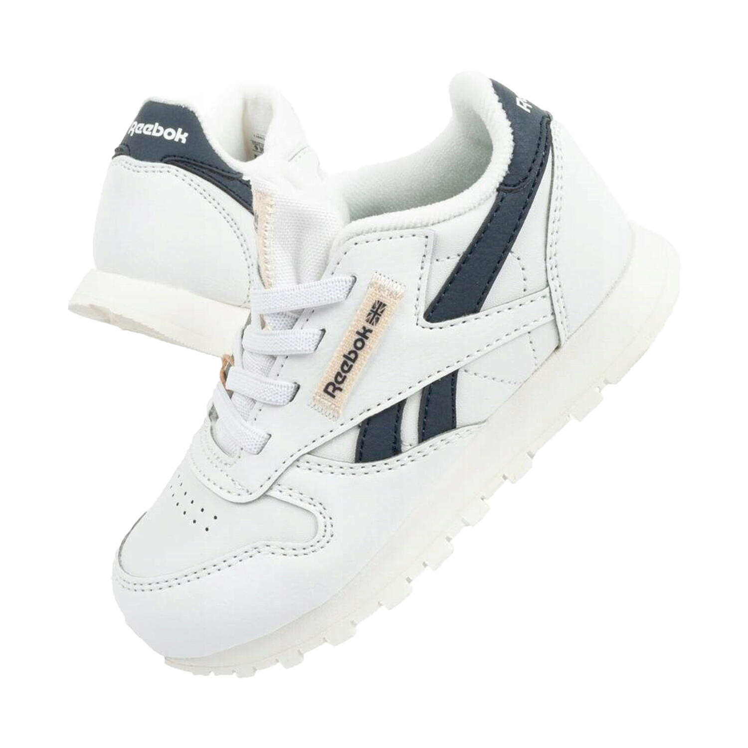 Zapatillas Deportivas de Piel Ecológica para Niños/Niñas Blanco 4/4
