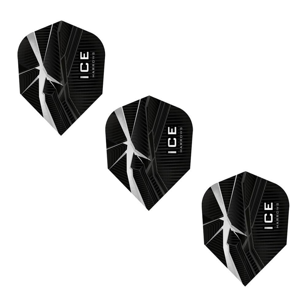 Harrows - Ailettes De Fléchettes Ice (blanc / Noir) - Tige De Flechette - Blanc|noir - Taille Unique - Decathlon