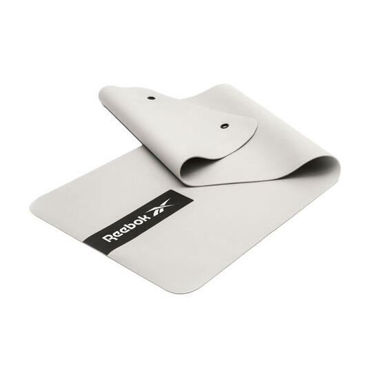 Tapis De Yoga Style Logo (Gris / Argenté)