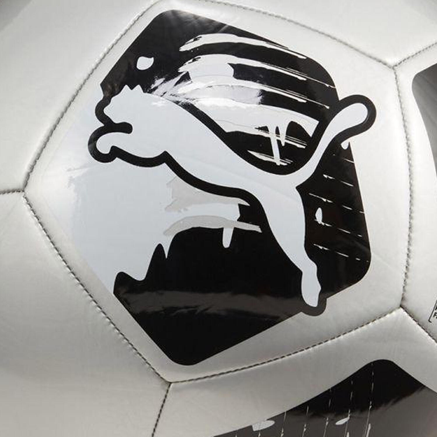 Fußball Mit großem Logo Damen und Herren Grau/Schwarz 3 2/2
