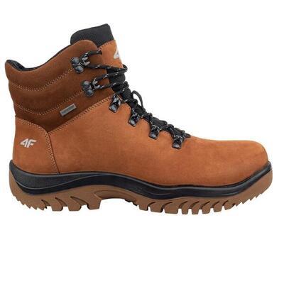 Heren h255 leren wandelschoenen (bruin)