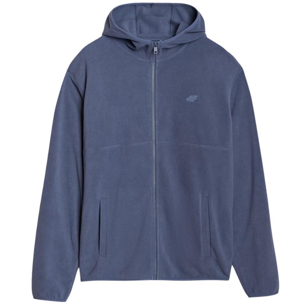 4F Casaco com capuz com fecho de correr M321 para homem Azul