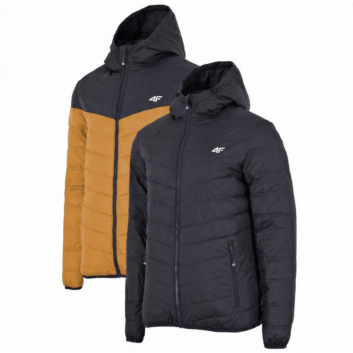 4F Casaco sintético para baixo M434 para homem Castanho / Preto