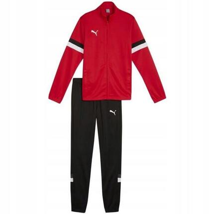Kinderen/Kinderen Team Rise Trainingspak (Zwart/Rood)