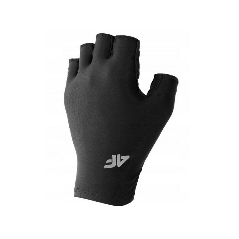 Unisex Adult FNK U122 Fingerless Logo Cycling Gloves (Black)