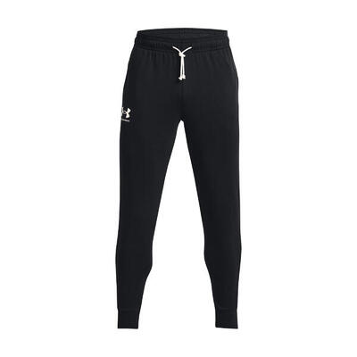 Heren rival french terry joggingbroek (zwart)