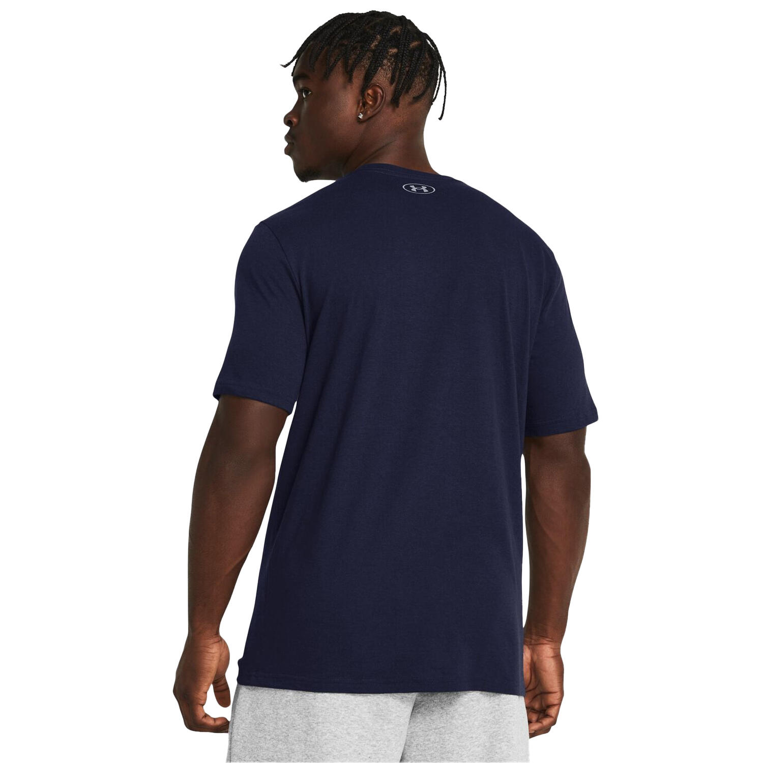 Camiseta Foundation Azul Marino Hombre Under Armour 4/4