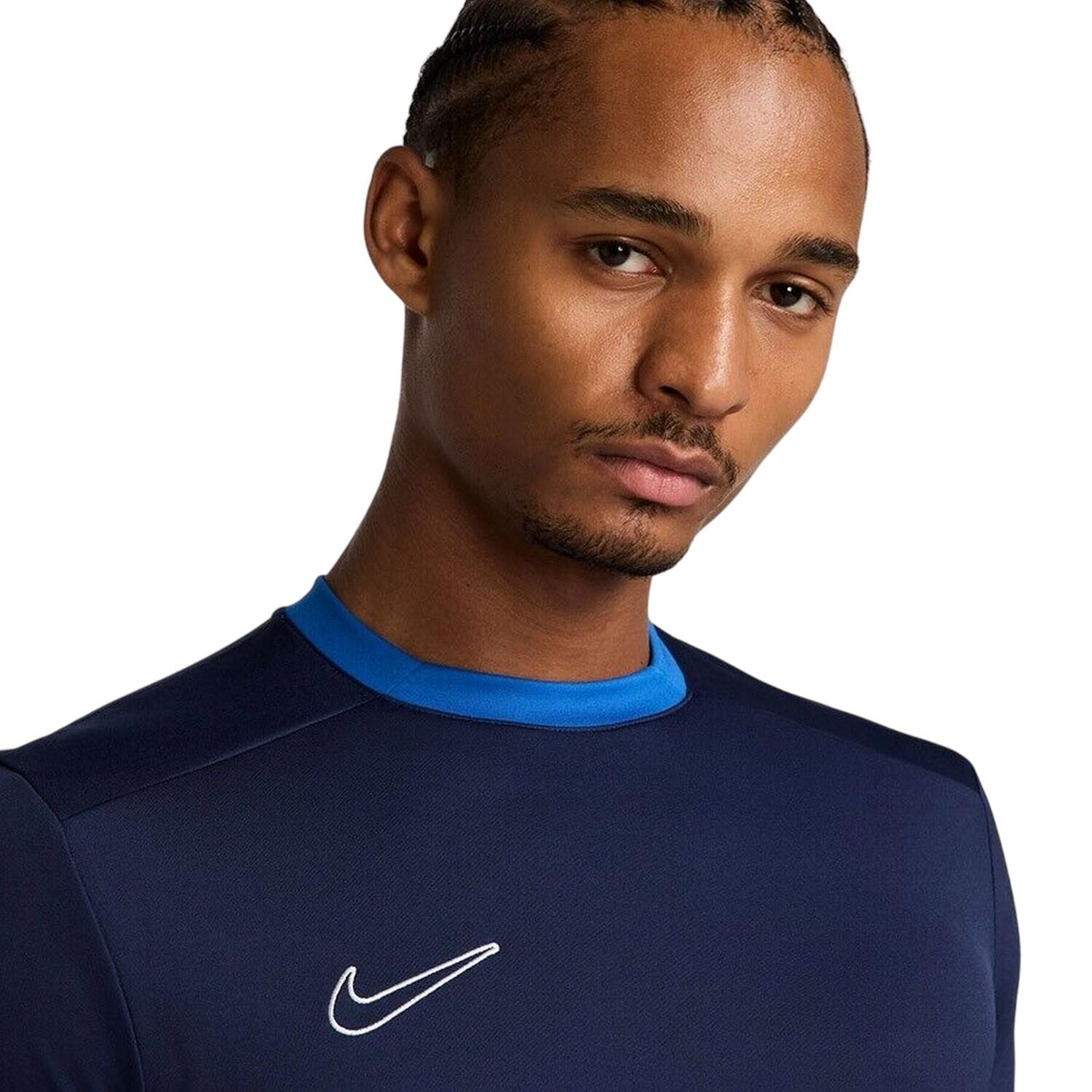 Maglietta Uomo Nike Academy 25 SS Blu Navy 4/6