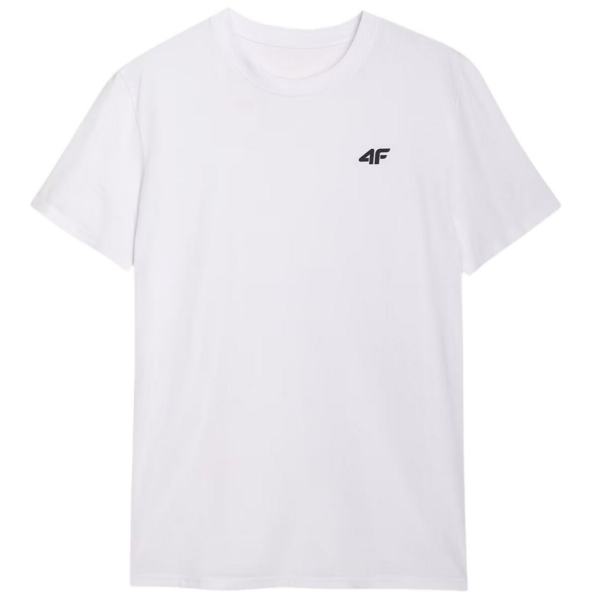 4F T-Shirt WMM00TTSHM2256 Homem Branco