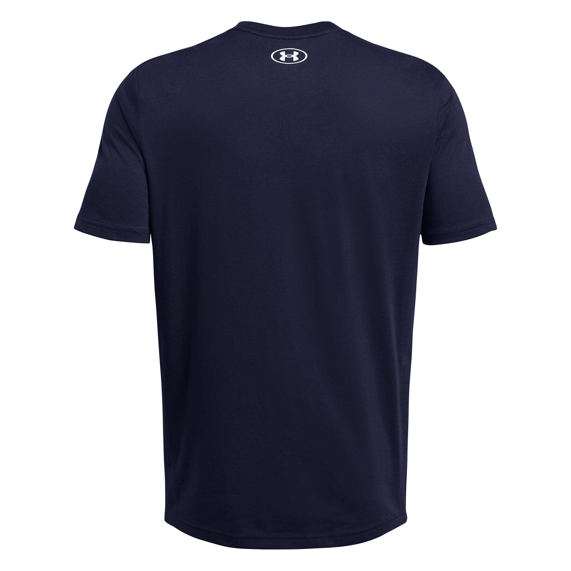 Maglietta Logo Uomo Under Armour Sportstyle Blu Navy 3/5