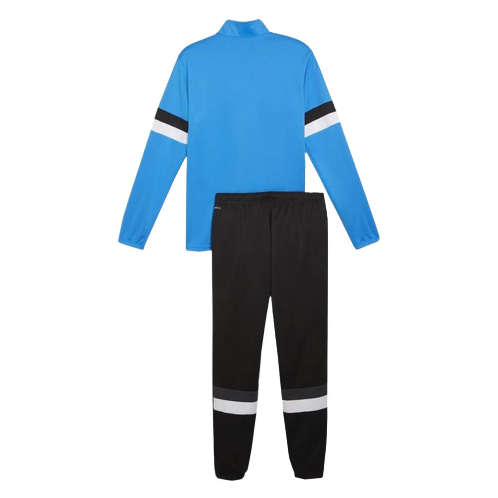 Tuta Uomo Puma Team Rise Nero Blu 3/8