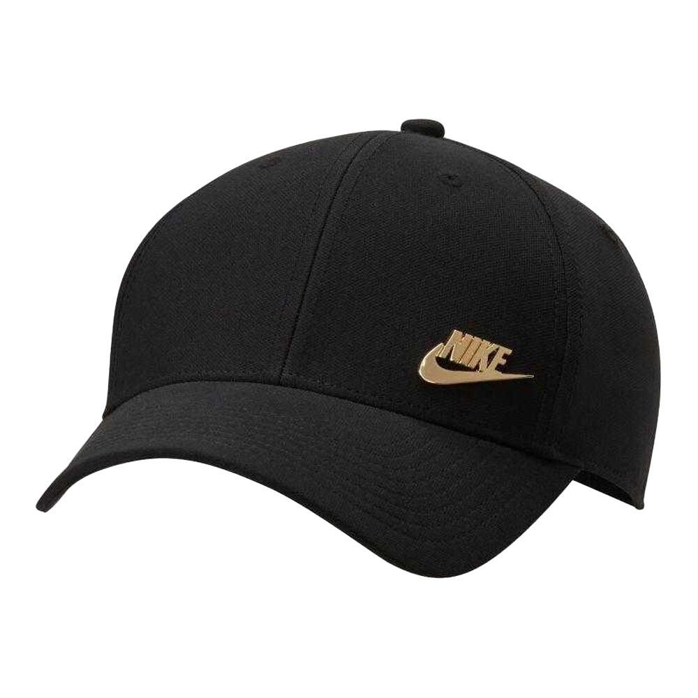Club Metal Logo Structured Baseball Cap (Black)