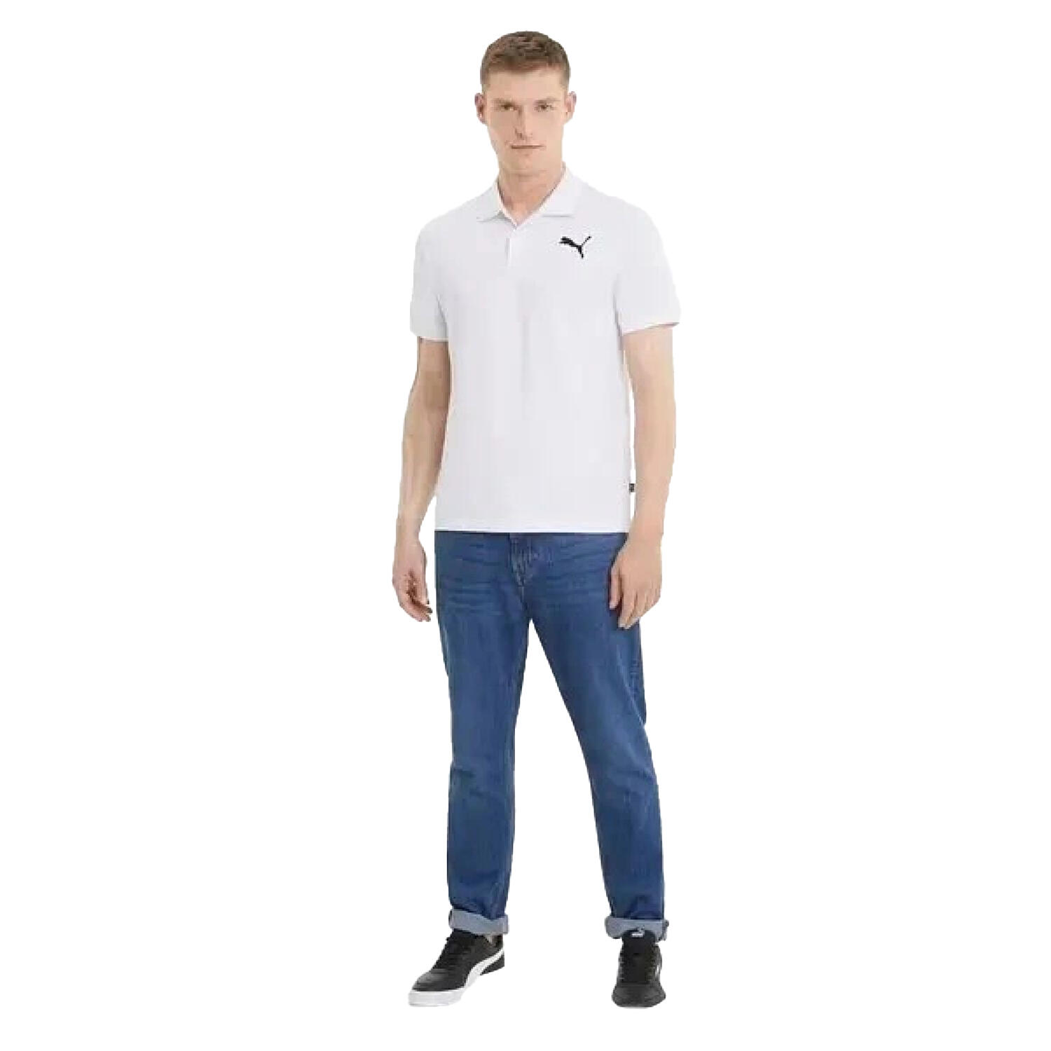 Maglietta Polo Uomo Puma ESS Bianco 4/4