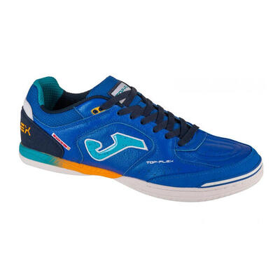 Heren top flex 2404 leren zaalvoetbalschoenen (blauw)