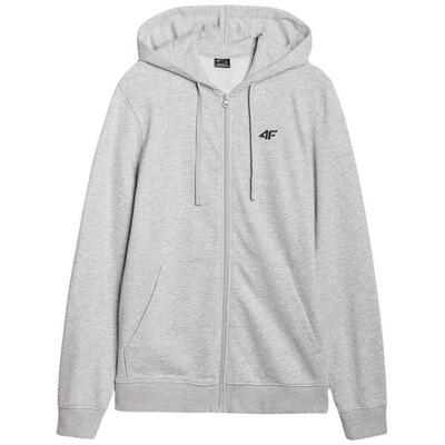 Heren wmm00tswsm1768 hoodie met volledige rits (grijs)