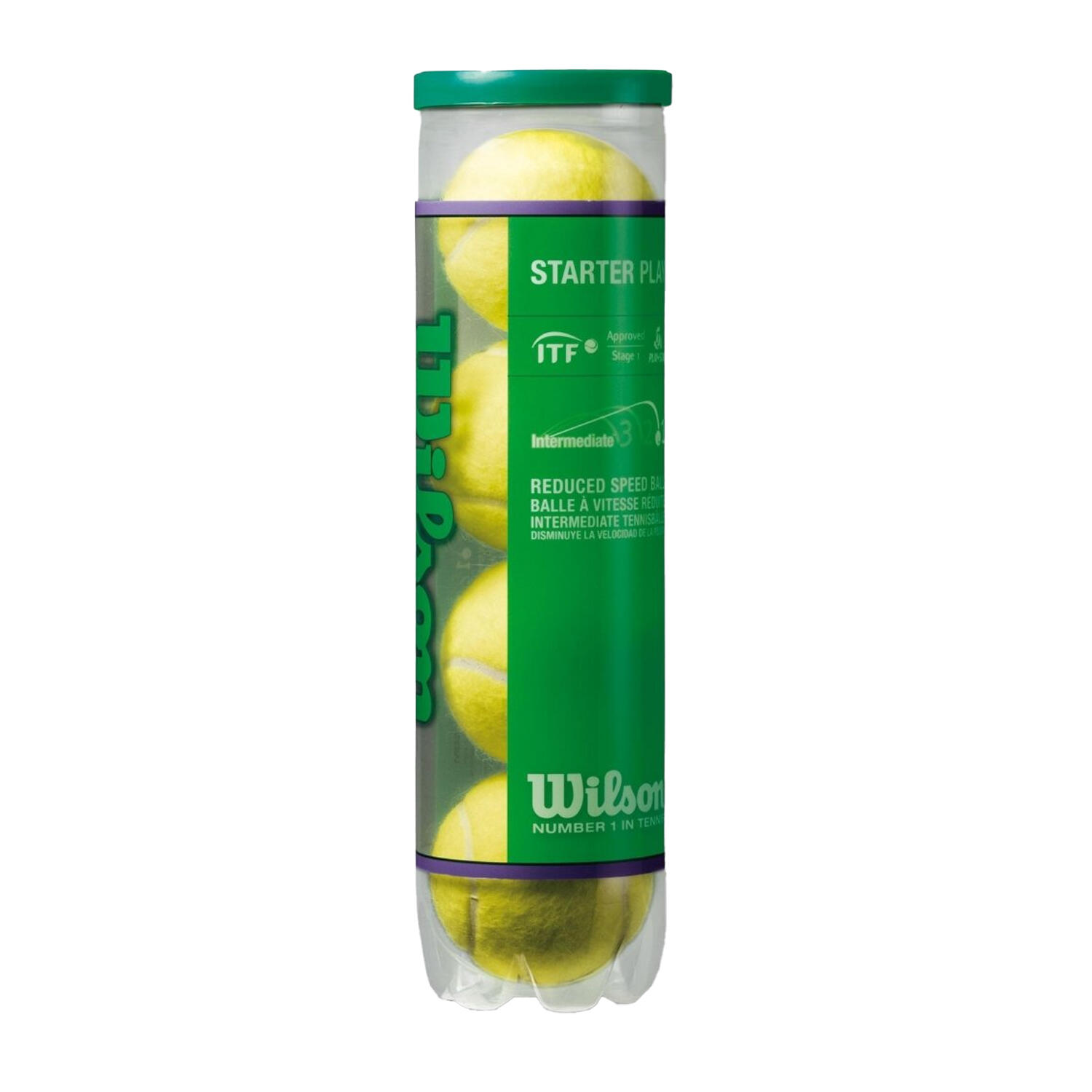 WILSON Bolas de ténis Starter Play (Conjunto de 4) Amarelo