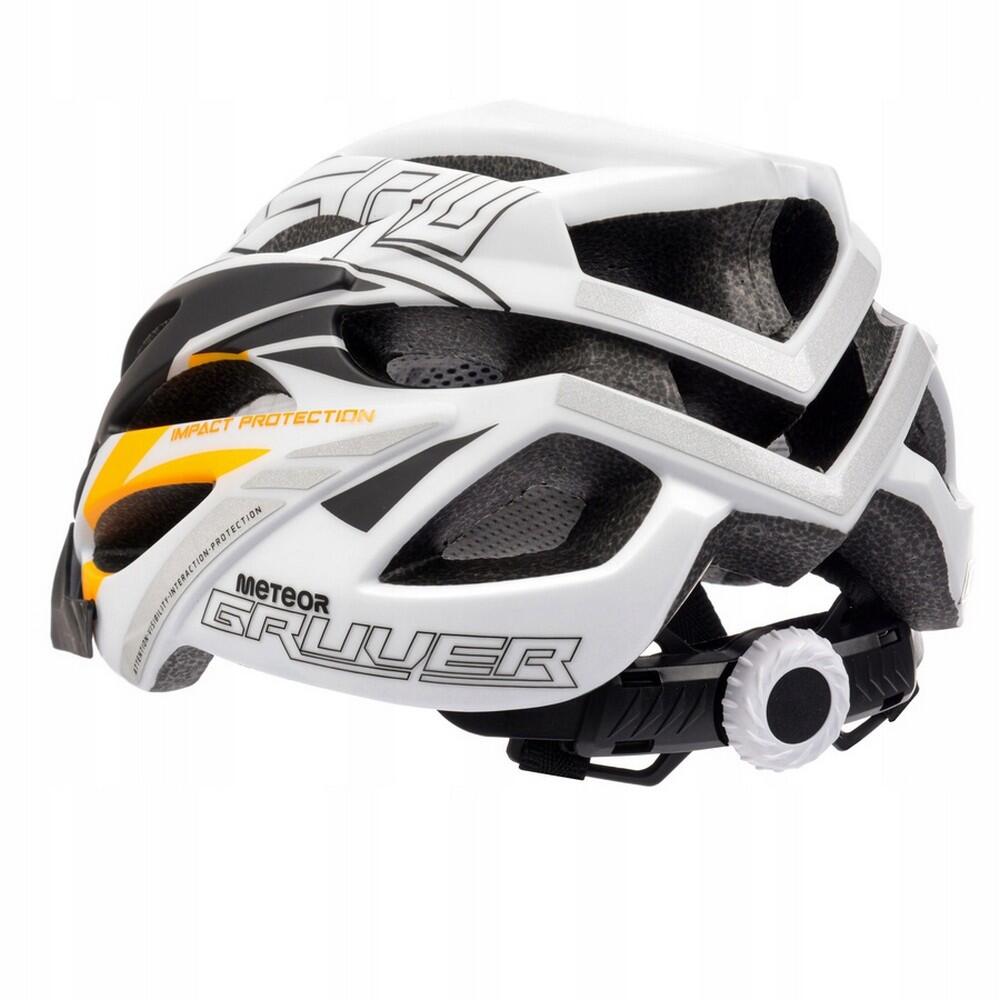 Casque De Vélo GRUVER Adulte (Blanc / Noir / Orange) 2/4