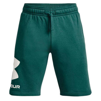 Heren rival fleece shorts groot logo (groen)