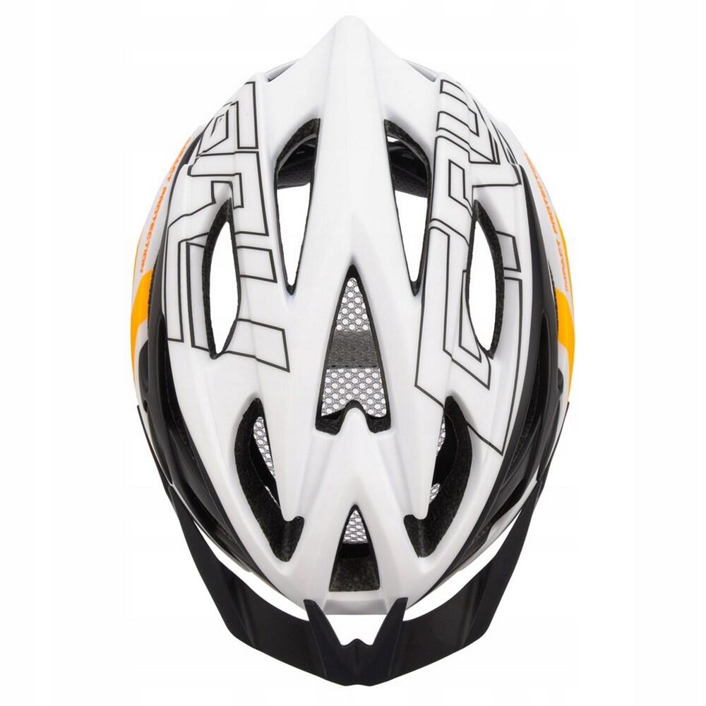 Casque De Vélo GRUVER Adulte (Blanc / Noir / Orange) 4/4