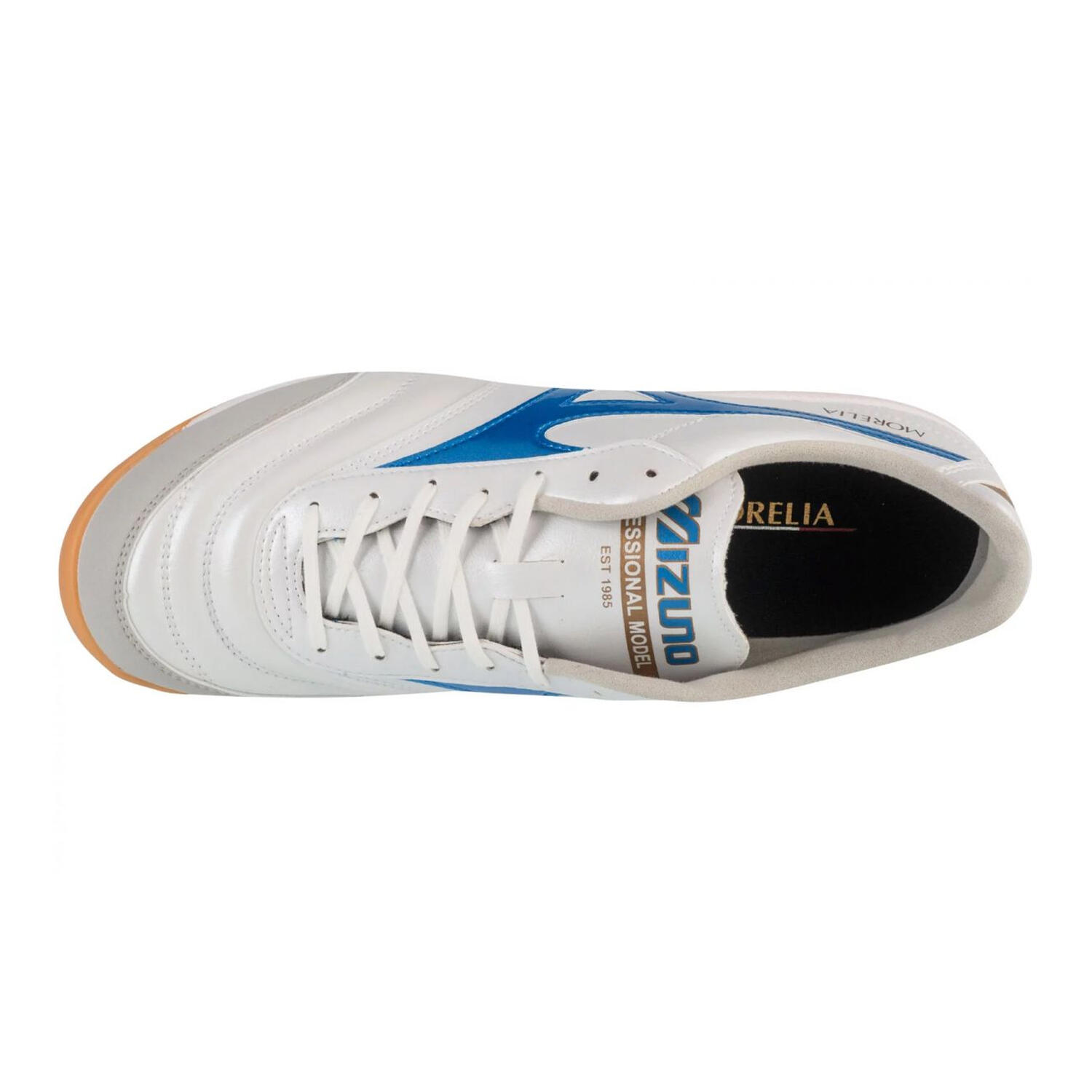 Zapatillas de Fútbol Sala Morelia Sala Pro para Hombre Blanco 3/4