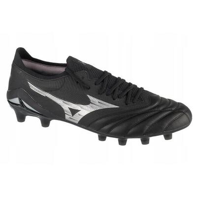 Heren morelia neo iv beta elite lederen stevige grond voetbalschoenen (zwart)