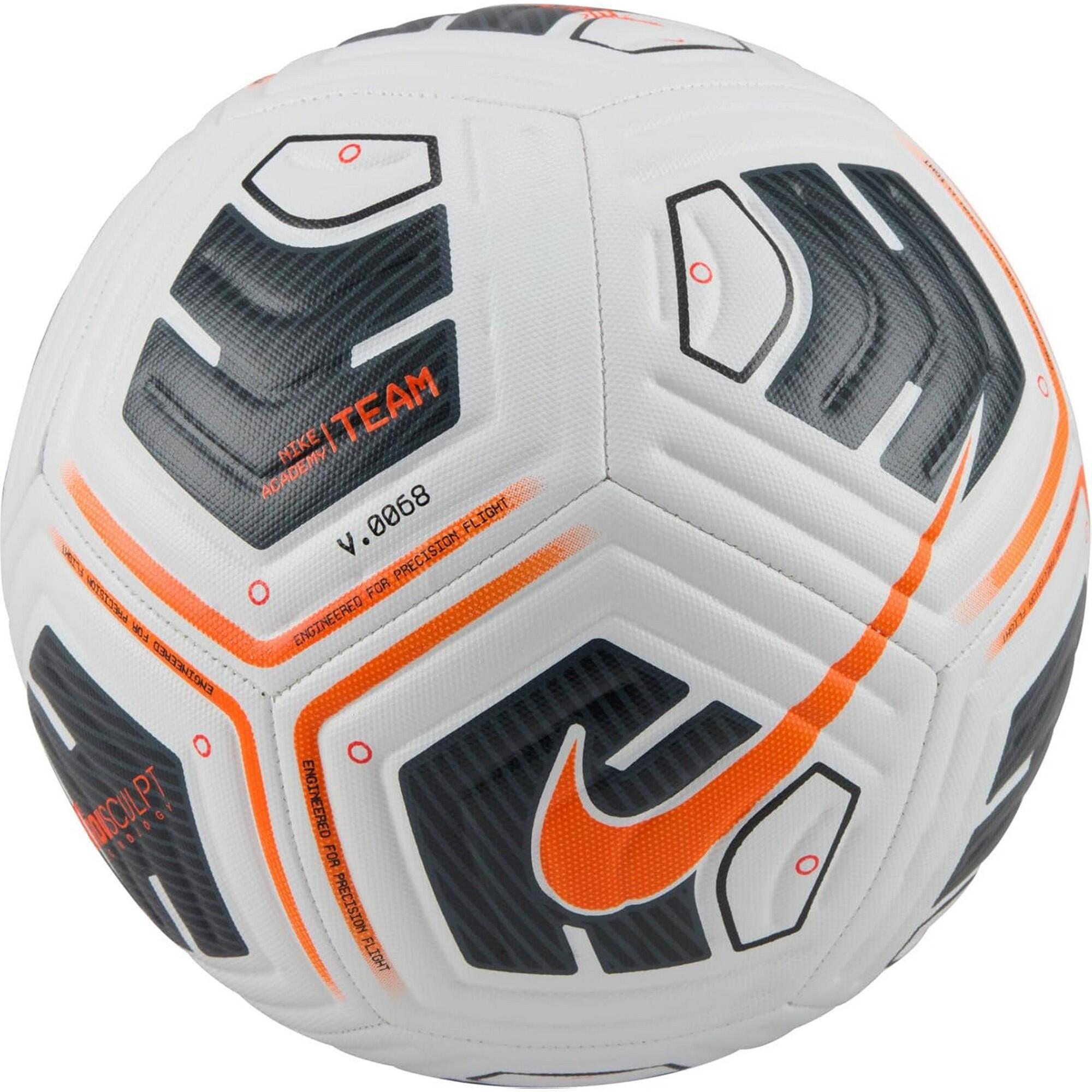 Nike - Ballon De Foot Academy Plus (blanc / Noir / Orange) - Ballon De Foot - Blanc|noir|orange - Decathlon