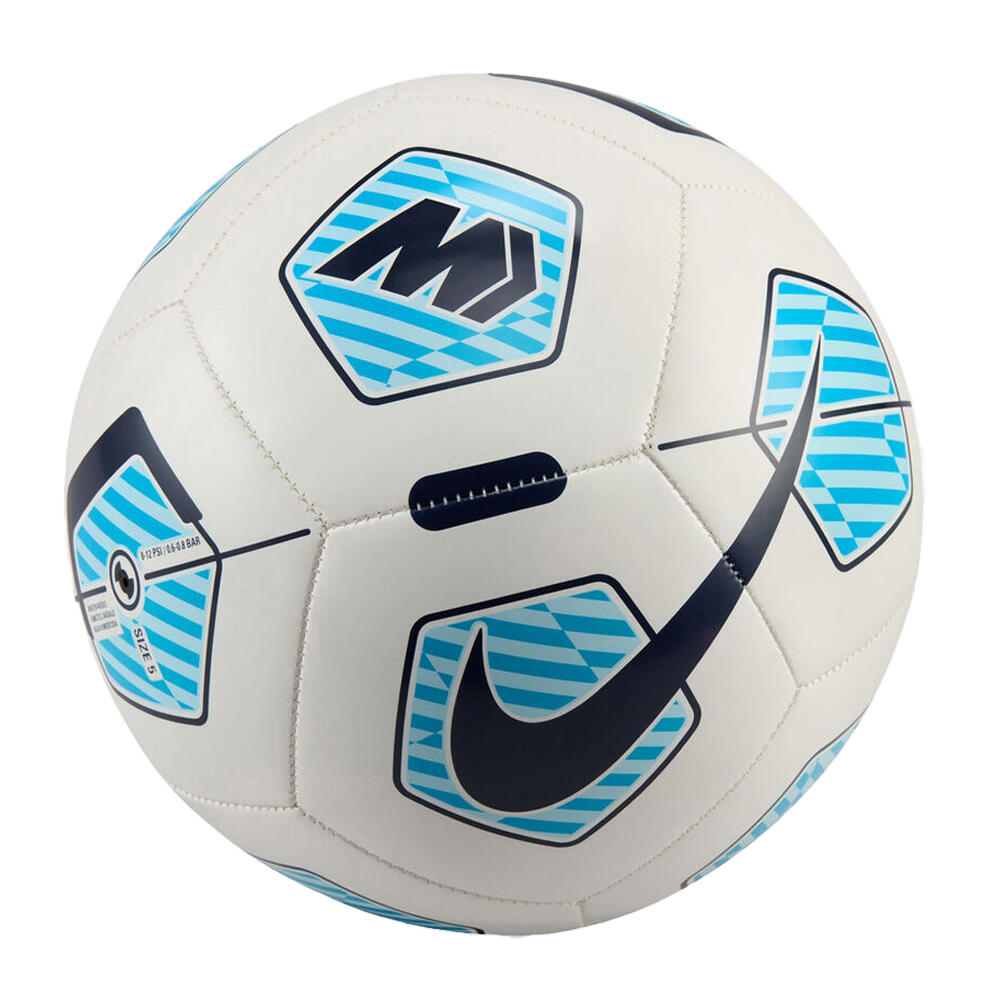 Balón de Fútbol Mercuril Diseño Degradado Blanco, Azul 5 2/2
