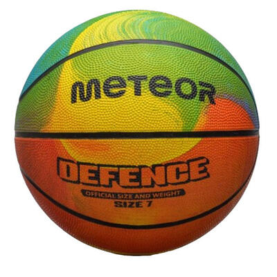 Verdediging basketbal (veelkleurig)