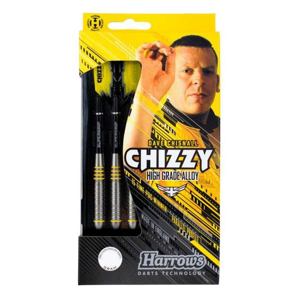 Dardos com ponta de aço Chizzy Brass (Preto / Amarelo) 3/4