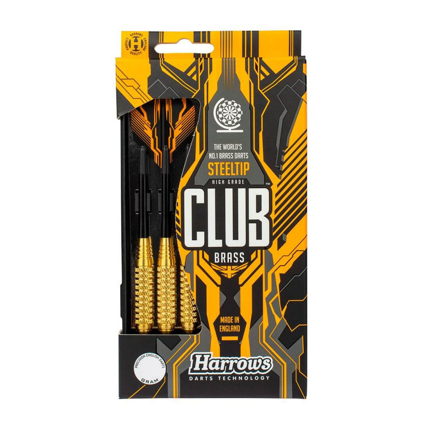 Dardos Club com ponta de aço (Conjunto de 3) (Preto / Dourado) 2/2