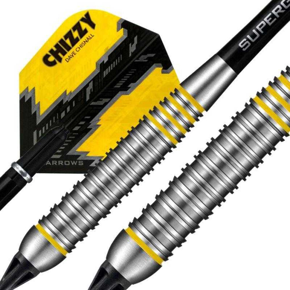 Fléchettes CHIZZY BRASS (Noir / Jaune) 3/4