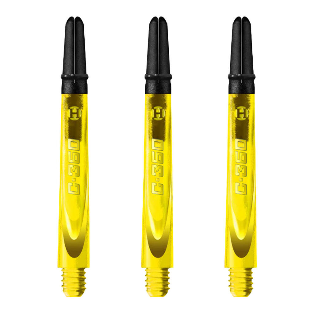 Carbon 360 Darts Shafts (Pack of 3) (Yellow)