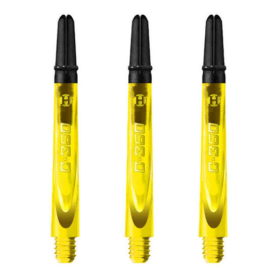 Tiges Pour Fléchettes CARBON (Jaune)