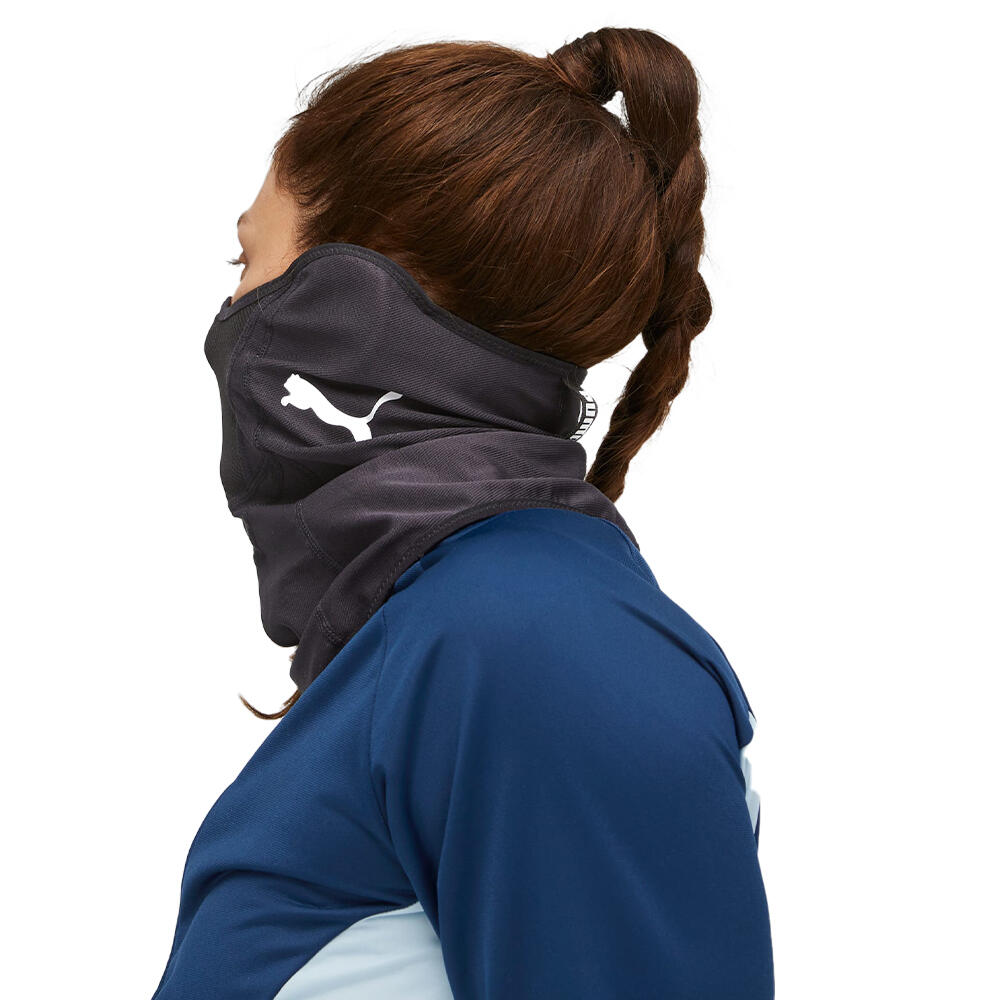 Childrens/Kids Individual Winterized Logo Face Mask (Black)