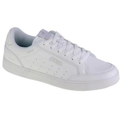 Heren agora leren trainers (wit)