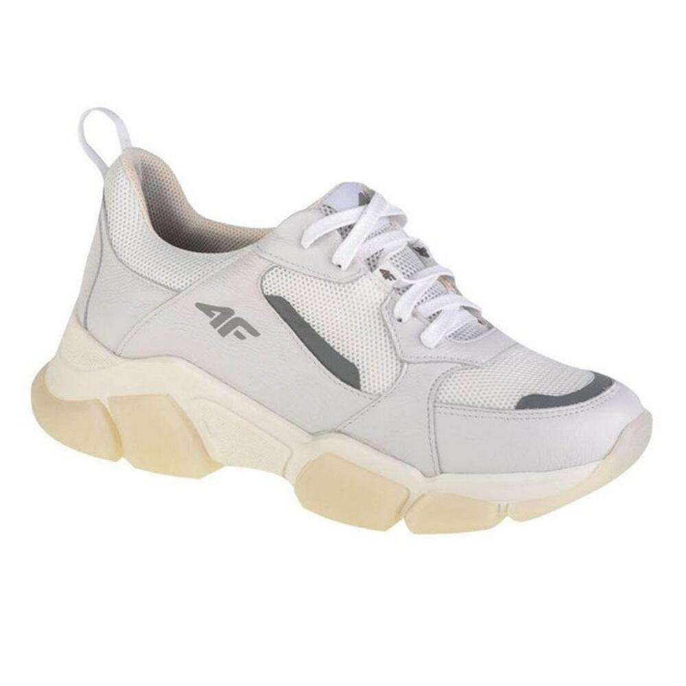 4F Calçado Couro de Grão Integral Mulher Branco