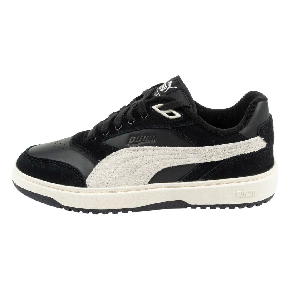 Sneaker "Court", Doppelbett, Leder Damen Schwarz 3/4