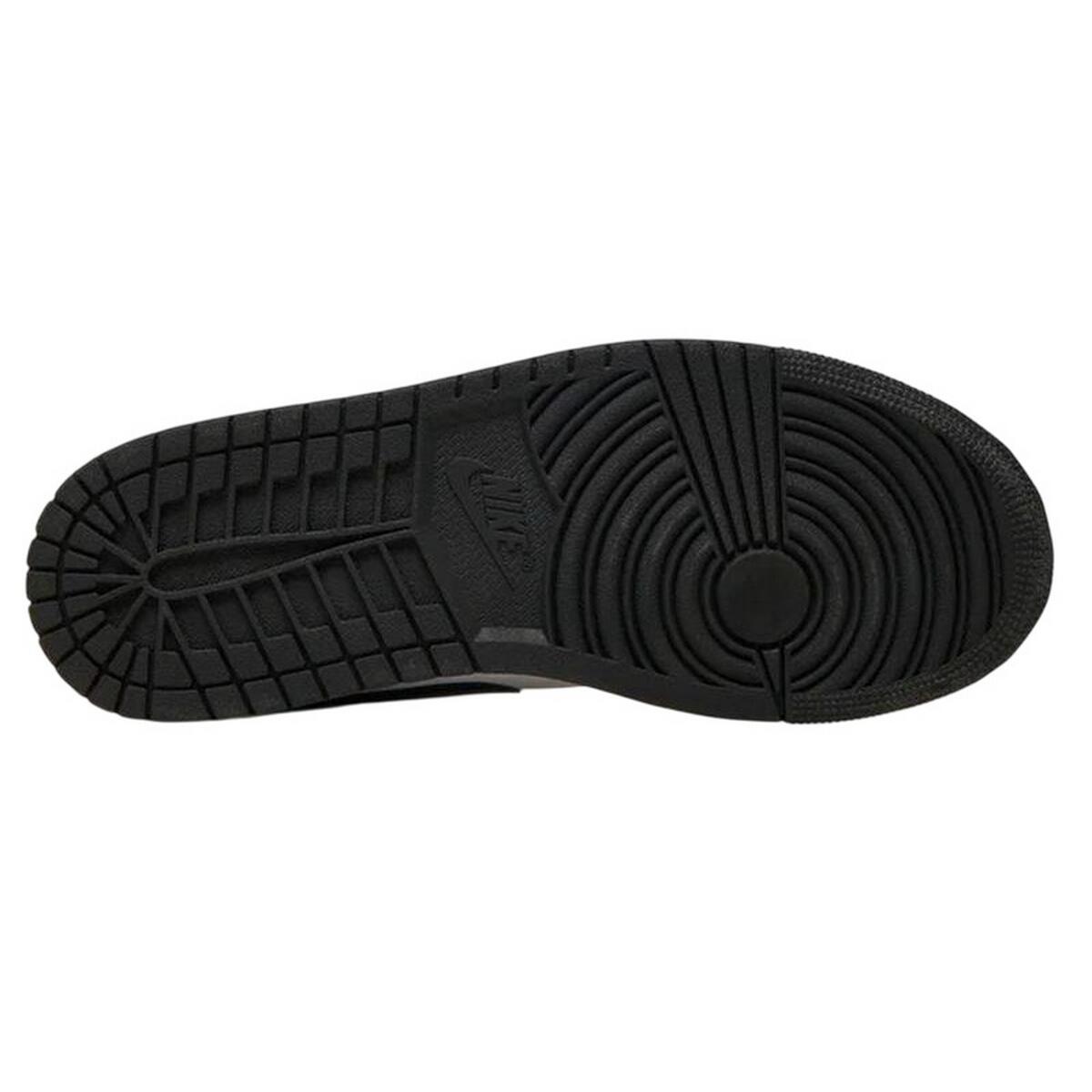 Scarpe Sportive Pelle Uomo Nike Air Jordan 1 Bianco Nero 4/6