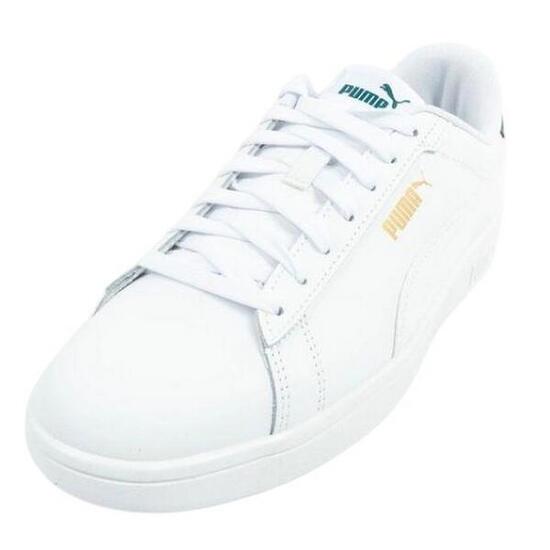 Zapatillas Deportivas de Cuero Smash 3.0 para Adultos Unisex Blanco, Negro