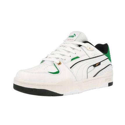 Zapatillas Deportivas de Cuero Slipstream para Hombre Blanco, Verde