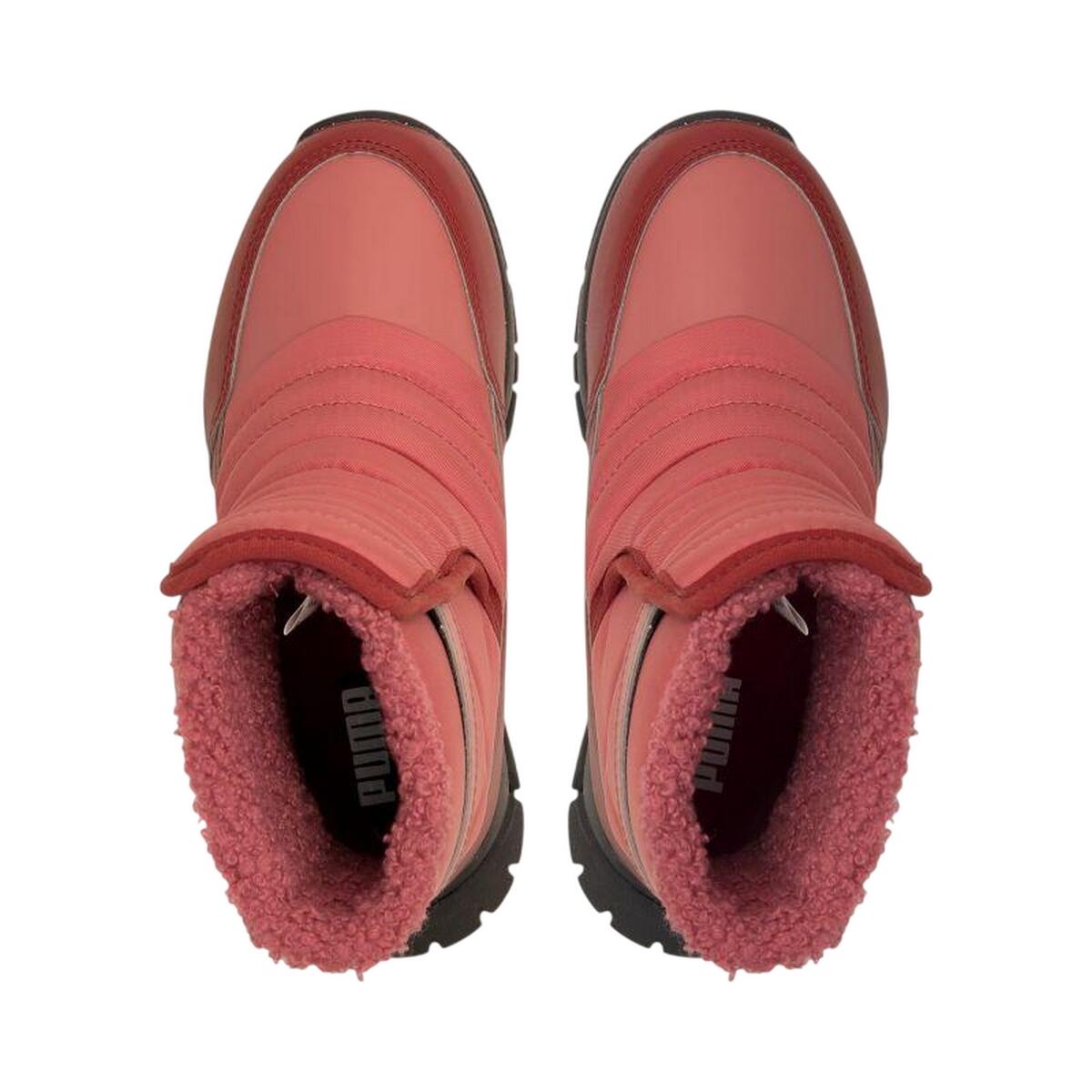 Stivali Da Neve Pelle Bambini Puma Rosa 3/7