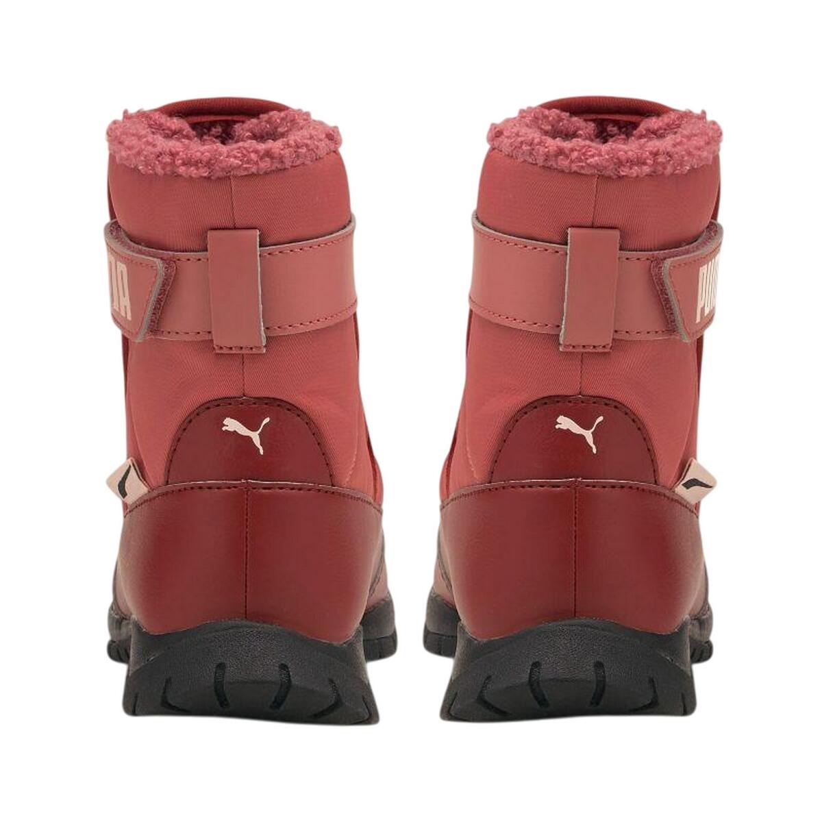 Stivali Da Neve Pelle Bambini Puma Rosa 2/7