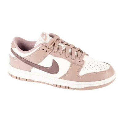 Zapatillas Deportivas de Cuero Dunk para Mujer Blanco, Rosa